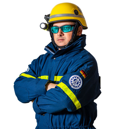 Blutfilterbrille für das THW